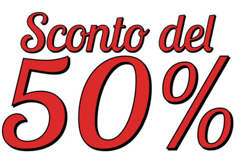 Sconto del 50% su tutti i corsi e l'iscrizione!